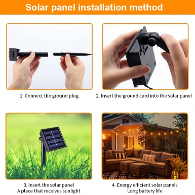 LED户外灯 - HCP078  G40太阳能灯串